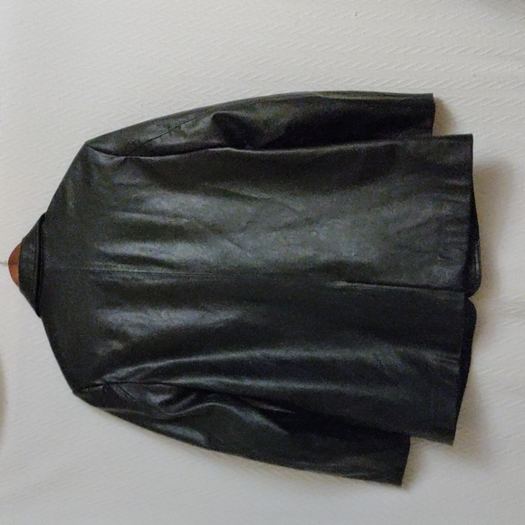 Prelove Women's Zara Flaux Leather Blazer Jacket - Picture 2 of 3